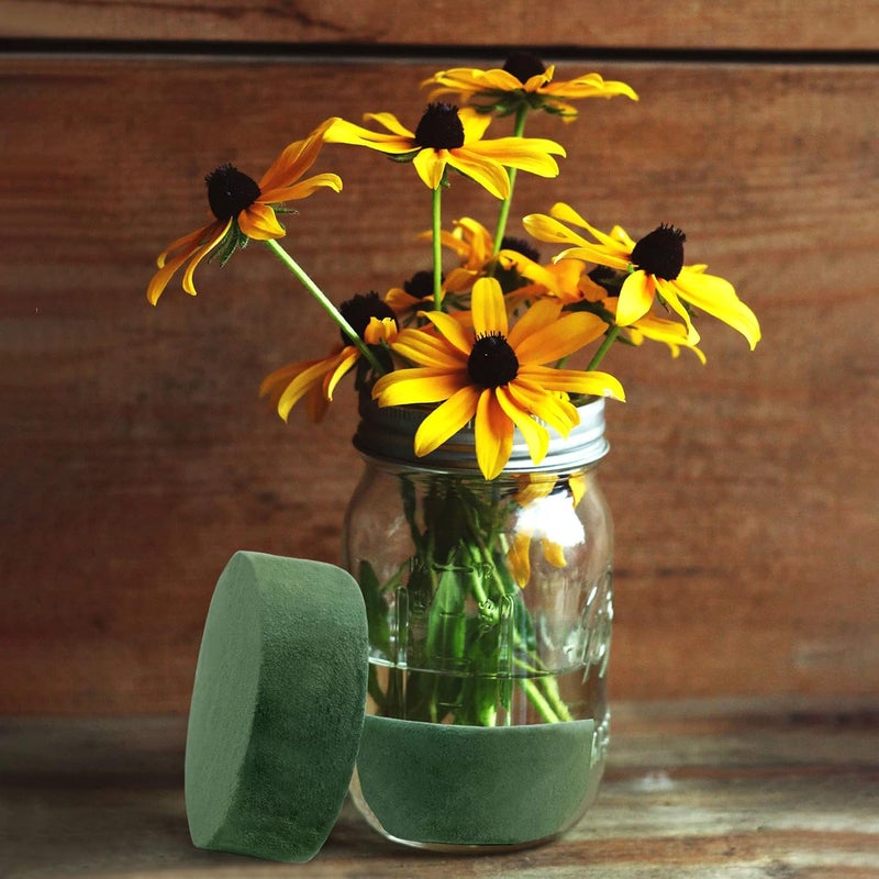 Max Shape Round Floral Foam Blocks, 4.72'' Dry Floral Foam for Artificial Flowers.Craft Project,Wedding Aisle Flowers,Arty Decoration - Image 3